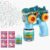 KOVSIARNOV Monster Dinosaur Truck Bubble Gun for Kids with LED Lights, Blue