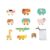 kowaku 11 Pieces Animal Stacking Toy Set Educational Preschool Building Blocks Balance Game with Smooth pp Material Rounded Edges Storage Bag Suitable for