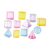kowaku 12 Pieces Geometric Solid Blocks 3D Shapes Set Geometry Blocks Manipulatives Translucent PP and Paper Disassemblable Models Suitable for Preschool