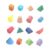 kowaku 16 Pieces Geometric Shapes 3D Solids Blocks Volume Demonstrator Early Math Manipulative Teaching Set with Folding Function Suitable for Kids