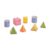kowaku 8 Pieces Geometric Blocks Toy 3D Solid Shape Set Geometric Pattern Block Mathematics Learning Translucent Reusable Material Suitable for, 8 Pieces
