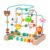 kowaku Bead Maze Toy Wooden Bead Maze Roller Coaster Puzzle Toy with Color Sorting and Grasping Practice Suitable for Preschool, Animal