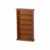 kowaku Miniature Bookcase Dollhouse Bookshelf Furniture Cabinet Storage Shelf with Multiple Tiers Wood Finish Suitable for Dollhouse setups Model Rooms Craft Projects Collector displays, Walnut