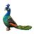 kowaku Plush Peafowl Doll Stuffed Animal Toy Plush Bird Figure Ornament Soft PP Cotton Construction Lightweight Portable Design for Kids Gift Home, Height 25cm