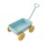 kowaku Sand Wagon Speckled Beach Cart with Handle Multi-Surface Pull for Kids, Single Blue Hand-Pull Cart