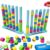 kowgical Color Matching Challenge Game, 1-2 Player Color Stacking Puzzle Game, Board Games for Adults Teenager, Interactive Desktop Game Birthday Party Gifts (Colorful Two-Player)