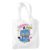 Kpop Demon Hunters Derpy And Sussie Chibi Art Reusable Tote Bag for Shopping & Travel, White, 38 x 42 cm