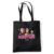 Kpop Demon Hunters Huntrix Blocky Glam Grocery Travel Reusable Tote Bag, Black, 38X42Cm