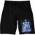 Kpop Demon Hunters Huntrix Men’s Lounge Shorts Pull-On Sleep Short with Graphic Left Leg Print Officially Licensed Netflix Sleepwear-XXL Black