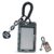 Kpop Photocard Holder Keychain with Spiral Wrist Coil, Camera Shaped ID Badge Card Protector Sleeve with Heart Charm for Bus Card, Credit Card, and Photo Display, Black