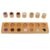 KQFCAZRE Textured Matching Board Child-Centered Touch and Match Board with Wooden Inserts Insert Set for Kids