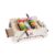 KQFCAZRE Wooden Barbecue Toy Grill Storage Friendly Play Barbecue Set with Skewers Indoor Toy Grill for Young Children