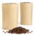 Kraft Paper Stand Up Zipper Bags Resealable Food Pouches 100PCS Zipper Lock Closur (Kraft Matte, 9 * 14 * 6CM/3.5″*5.5″*2.3″)