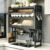 KREATIA Over The Sink Dish Drying Rack with Cover (Black)