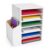 Kreiaoer 6 Tier Mail Sorter, Wood Classroom Mailbox with Adjustable Shelves