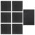 Kronabelle 6 PCS Dart Board Wall Protector Tiles, 30 x 30 cm Felt Dartboard Surround, Self-Adhesive Dart Backboard Panels with Nylon Fastener, Wall Protection for Home Office Game Room