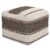 KSEHNEI Square Pouf – Earth Tone Brown – Natural and Eco-Friendly Pouf Ottoman, Adds Warmth and Texture to Your Home Decor