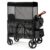 Kshioe Wagon Stroller for 2 Kids, High Seat & 5 Point Harness, Foldable All-Terrain Wagon for Toddler with Canopy