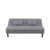 KTHLBRH Light Gray Breathable Sackcloth Recliner Sofa Bed