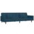 KTPRTOCK Blue Velvet Convertible Sofa Bed Twin, 2-Seater Sleeper Sofa with Two Pillows, Daybed for Living Room
