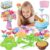 Kufanda Arts and Crafts for Kids 4-6, Toddler & Creative Fabric Flower Bouquets Toys for 4-8 Year Old Kids, for Granddaughters & Craft Lovers, Educational Fun DIY Activity Set