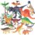 kukifun 15Pcs Dinosaur Toys Set 4-7Inch Realistic Dino Figures Kids Gift
