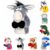 Kung Fu Sharks, Animal Boxing Puppet, Sound-Making Punching Hand Puppet, Soft Plush Animal Finger Toy with Sharks, Dinosaur, Husky & Dragon Styles for Family, Party Gift，Little Crocodile