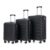 KUNRUN 3 Piece Luggage Sets Spinner Wheels, ABS Hardshell Spinner Luggage