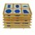 Kuntesetty Children Geometric Panel Wooden Educational Cabinet Geometry Shape Set Sensorial Drawer Toy Sorting Board Hands on Geometry Practice for Young