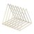 Kuntesetty Desktop Storage Book Rack Files Folder Stand File Sorter Organizer Desk Mail Organizer with Metal and Neat Document Storage, Golden-S