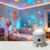 Kuqcco Ocean Projector for Bedroom, Rechargeable HD Star Projector with Touch Control, Holographic Night Light Projector for Home Decor