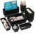 Kutesna 25 PCS Black Drawer Organizer Set, 4 Size Interlocking Plastic Storage Bins for Office Supplies, Jewelry Makeup Vanity, Bathroom Kitchen, Home Organization Closet, Gadgets Small Items