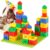 KUTOI Toddler Building Blocks for Kids Ages 4-8, Toddler Blocks Stacking Toys, Fun House Big Blocks Building Sets with 10” x 10” Baseplate, Educational Daycare Toys