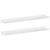 KUTYWEXFM 2-Pack High Gloss White Floating Wall Shelves MDF 23.6 Inch