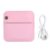 Kuuleyn Mini Thermal Printer,Sticker Printer, Inkless Portable Printer Pocket Label Maker with APP for Creative DIY Photos,Diaries, Photos, Study Notes (Pink)