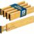 KUXNGUYI 4 Pack Bamboo Drawer Divider, 17-22″ Adjustable Organizers