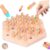 KUYYFDS Memory Chess, Wooden Memory Chess Game, Kids Matching Game with Natural Wood Pieces, Brain-Boosting Match for Family