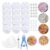 KUYYFDS Stress Ball Making Kit, DIY Stress Ball Skin – Transparent Empty Shells, Complete with Plugs & Zip Ties for Custom Fidget Toys & Relief