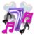 Kwuz Kpop Balloons Music Balloons 7th Birthday Party Decorations for Girls – 40Inch Number 7 Balloon Purple Pink Black Iridescent K-Pop Karaoke Party Decorations Decor Supplies Favors