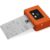 KxTsng 110mm Portable Bluetooth Inkless Thermal Printer, 60mm/s Print Speed with Bluetooth USB Serial 3 Interfaces, iOS Android Compatible for Logistics Small Business Mobile Office Orange
