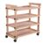 Kynophyla Solid Beechwood Art Cart Storage Organizer with Caster Wheels
