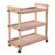 Kynophyla Solid Beechwood Rolling Studio Taboret with Caster Wheels