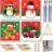 KYOQFVN 4 Pack Christmas Paint by Numbers Kit for Kids with Frame-Wooden Easel, Christmas Paint by Numbers for Kids Ages 4 8 12, Easy Acrylic Oil Painting Kits for Home Wall Decoration 8×8 inch