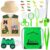 Kyson Kids Explorer Costume and Bug Catcher Kit 22Pcs with Vest,Hat,Net,Tweezers-Safari Camping Adventure Gear for Outdoor Exploration Ages 3-8 Boys Girls (Khaki)