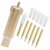 Kyuionty 5 Pcs Fine-Point Blade & Housing Kit, 45°Cutting Blade Compatible with ExploreAir/Air 2/Air 3/Maker/Maker 3, Ideal for Light to Mid-Weight Materials Cardstock, Vinyl (Gold)