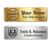 KZCKZC Custom Engraved Name Tag Badge Identification Plate with Logo Text