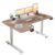 L-Shaped Corner Standing Desk 59″ Height Adjustable Electric Standing Desk, Sit and Stand Up Computer Desk for Home Office Oak