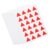 Label Decals Stickers 576pcs Adhesive Self Red Triangle Marking