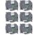 Label Maker Tape 12mm 0.47 Laminated White, Replacement for Rongta TD210 TH110, Laminated White Labels Compatible with TD210 TH110, 12mm x 8m, 6-Pack