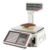 Label Printing Scale, 66lbs Commercial Electronic Computing Scale, Digital Cial Food Scale Price Calculator Electronic Equipment with Thermal Label Printer & Barcode Stickers for Supermarket Cafes